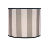# 31091 Transitional Drum (Cylinder) Shaped Spider Construction Lamp Shade in Hunter Green & White Striped, 12" wide (12" x 12" x 10")