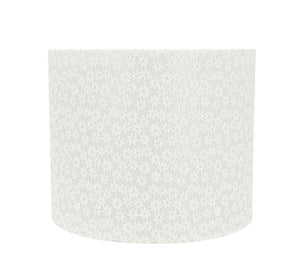 # 31094 Transitional Drum (Cylinder) Shaped Spider Construction Lamp Shade in White, 12" wide (12" x 12" x 10")