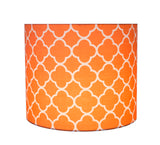 # 31096 Transitional Drum (Cylinder) Shaped Spider Construction Lamp Shade in Orange, 12" wide (12" x 12" x 10")