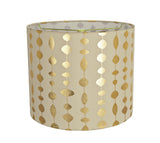 # 31097 Transitional Drum (Cylinder) Shaped Spider Construction Lamp Shade in Beige, 12" wide (12" x 12" x 10")