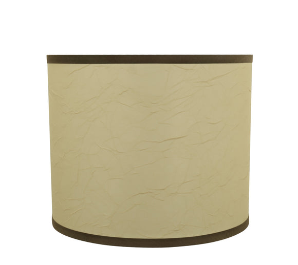 # 31098 Transitional Drum (Cylinder) Shaped Spider Construction Lamp Shade in Beige, 12