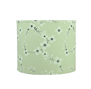 # 31102 Transitional Drum (Cylinder) Shaped Spider Construction Lamp Shade in Light Green, 12" wide (12" x 12" x 10")