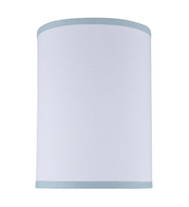 # 31111 Transitional Hardback Drum (Cylinder) Shape Spider Construction Lamp Shade in White, 8" wide (8" x 8" x 11")