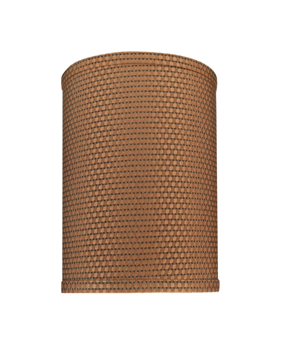 # 31115 Transitional Hardback Drum (Cylinder) Shaped Spider Construction Lamp Shade in Brown, 8