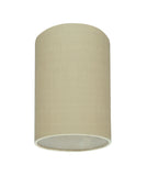 # 31119 Transitional Hardback Drum (Cylinder) Shaped Spider Construction Lamp Shade in Yellowish Brown, 8" wide (8" x 8" x 11")