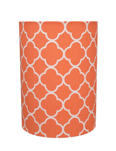 # 31129 Transitional Drum (Cylinder) Shaped Spider Construction Lamp Shade in Orange, 8" wide (8" x 8" x 11")