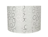 # 31163 Transitional Drum (Cylinder) Shaped Spider Construction Lamp Shade in White, 16" wide (16" x 16" x 11")