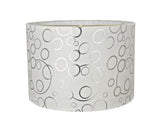 # 31163 Transitional Drum (Cylinder) Shaped Spider Construction Lamp Shade in White, 16" wide (16" x 16" x 11")
