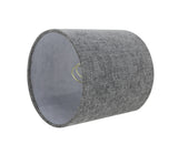 # 31191 Transitional Drum (Cylinder) Shaped Clip-On Construction Lamp Shade in Grey, 5" wide (5" x 5" x 5")