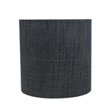 # 31193 Transitional Drum (Cylinder) Shaped Clip-On Construction Lamp Shade in Grey & Black, 5" wide (5" x 5" x 5")