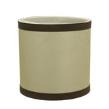 # 31194 Transitional Drum (Cylinder) Shaped Clip-On Construction Lamp Shade in Beige, 5" wide (5" x 5" x 5")