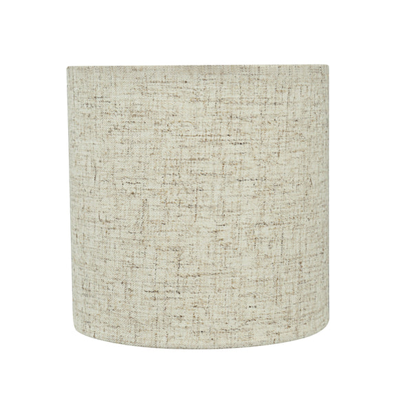 # 31196 Transitional Drum (Cylinder) Shaped Clip-On Construction Lamp Shade in Beige, 5