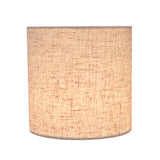 # 31196 Transitional Drum (Cylinder) Shaped Clip-On Construction Lamp Shade in Beige, 5" wide (5" x 5" x 5")