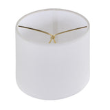 # 31216, Small Hardback Drum Contemporary Design Chandelier Clip-On Shade, Off-White, 5-1/2" Top x 5-1/2" Bottom x 5" Height