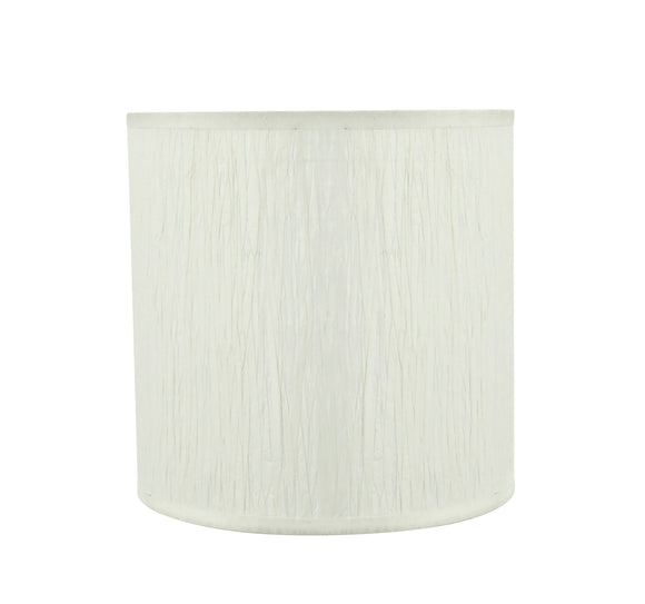 # 31222 Transitional Drum (Cylinder) Shaped Spider Construction Lamp Shade in Off White, 8