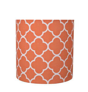 # 31225 Transitional Drum (Cylinder) Shaped Spider Construction Lamp Shade in Orange, 8" wide (8" x 8" x 8")