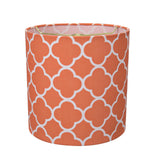 # 31225 Transitional Drum (Cylinder) Shaped Spider Construction Lamp Shade in Orange, 8" wide (8" x 8" x 8")