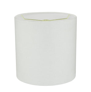 # 31227 Transitional Drum (Cylinder) Shaped Spider Construction Lamp Shade in White, 8" wide (8" x 8" x 8")