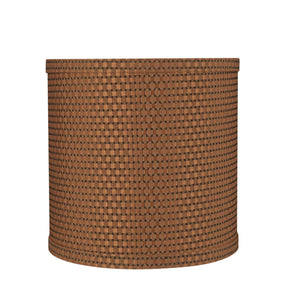 # 31233 Transitional Drum (Cylinder) Shape Spider Construction Lamp Shade in Brown, 8" wide (8" x 8" x 8")