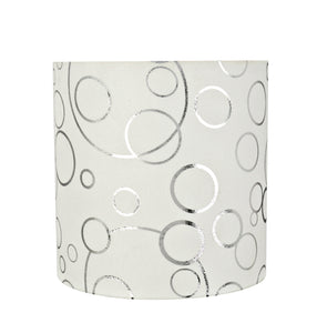 # 31234 Transitional Drum (Cylinder) Shape Spider Construction Lamp Shade in White, 8" wide (8" x 8" x 8")