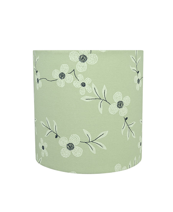 # 31235 Transitional Drum (Cylinder) Shape Spider Construction Lamp Shade in Light Green, 8