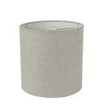 # 31236 Transitional Drum (Cylinder) Shape Spider Construction Lamp Shade in Grey, 8" wide (8" x 8" x 8")