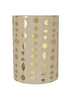 # 31254 Transitional Drum (Cylinder) Shaped Spider Construction Lamp Shade in Beige, 8" wide (8" x 8" x 11")