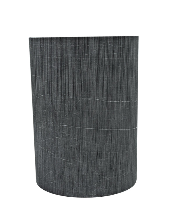 # 31259 Transitional Drum (Cylinder) Shaped Spider Construction Lamp Shade in Grey & Black, 8