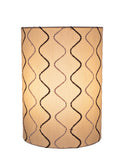 # 31266 Transitional Drum (Cylinder) Shaped Spider Construction Lamp Shade in Yellowish Brown, 8" wide (8" x 8" x 11")