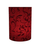 # 31269  Drum (Cylinder) Spider Lamp Shade Red 8"x8"x11"