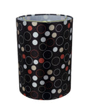 # 31272 Transitional Drum (Cylinder) Shape Spider Construction Lamp Shade in Black, 8" wide (8" x 8" x 11")
