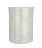 # 31273 Transitional Drum (Cylinder) Shape Spider Construction Lamp Shade in Ivory, 8" wide (8" x 8" x 11")
