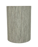 # 31274 Transitional Drum (Cylinder) Shaped Spider Construction Lamp Shade in Light Grey, 8" wide (8" x 8" x 11")