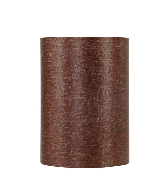 # 31402 Transitional Drum (Cylinder) Shape Spider Construction Lamp Shade in Brown, 8