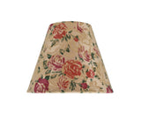 # 32003-X Small Hardback Empire Shape Mini Chandelier Clip-On Lamp Shade, Transitional Design in Floral Print, 6" bottom width (3" x 6" x 5") - Sold in 2, 5, 6 & 9 Packs