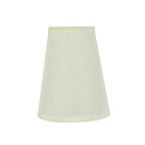# 32004-X Small Hardback Empire Mini Chandelier Clip-On Shade, Transitional Design in Off White Fabric, 4" bottom width (2 1/2" x 4" x 5") - Sold in 2, 5, 6 & 9 Packs