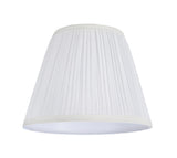 # 32006 Transitional Pleated Empire Shape Spider Construction Lamp Shade in White Tetoron Cotton Fabric, 9" wide (5" x 9" x 7")