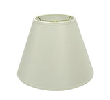 # 32007 Transitional Hardback Empire Shape Spider Construction Lamp Shade, Off White Cotton Fabric, 12" wide (6" x 12" x 9")