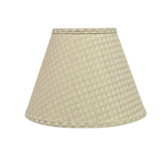 # 32008  Transitional Hardback Empire Shape Spider Construction Lamp Shade in Beige Textured Fabric, 12