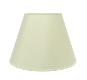 # 32009 Transitional Hardback Empire Shape Spider Construction Lamp Shade in Ivory Fabric, 13" wide (7" x 13" x 9 1/2")