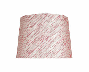 # 32013 Transitional Hardback Empire Shape Spider Construction Shade in Taupe with Red Striping, 14" wide (12" x 14" x 10")