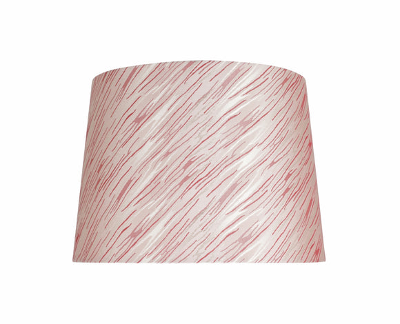 # 32013 Transitional Hardback Empire Shape Spider Construction Shade in Taupe with Red Striping, 14