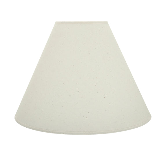 # 32016 Transitional Hardback Empire Shape Spider Construction Lamp Shade in Ivory Cotton Fabric, 16