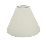 # 32016 Transitional Hardback Empire Shape Spider Construction Lamp Shade in Ivory Cotton Fabric, 16" wide (6" x 16" x 12")