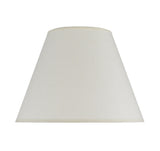 # 32030 Transitional Hardback Empire Shape Spider Construction Lamp Shade in Ivory Cotton Fabric, 12" wide (6" x 12" x 9")