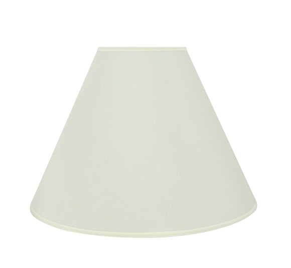 # 32031 Transitional Hardback Empire Shape Spider Construction Lamp Shade in Off White Fabric, 16