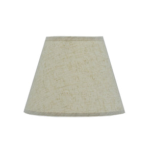 # 32032 Transitional Hardback Empire Shape Spider Construction Lamp Shade in Flaxen Linen Fabric, 9" wide (5" x 9" x 7")