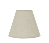 # 32038-X Small Hardback Empire Shape Mini Chandelier Clip-On Lamp Shade, Transitional Design in Grey, 6" bottom width (3" x 6" x 5") - Sold in 2, 5, 6 & 9 Packs