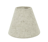 # 32039-X Small Hardback Empire Shape Mini Chandelier Clip-On Lamp Shade, Transitional Design, Off White, 6" bottom width (3" x 6" x 5") - Sold in 2, 5, 6 & 9 Packs