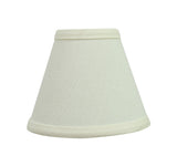 # 32045-X Small Hardback Empire Shape Mini Chandelier Clip-On Lamp Shade, Transitional Design in Off-White, 6" bottom width (3" x 6" x 5") - Sold in 2, 5, 6 & 9 Packs